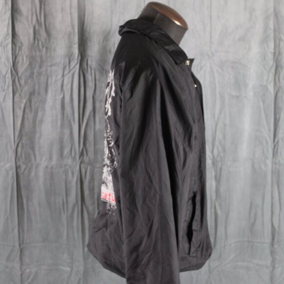 Rancid Windbreaker Jacket (Retro) - Skull Salvation Big Graphic - Men's Medium - Picture 9 of 10